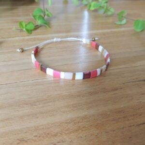 Bracelet Miyuki Tila rose